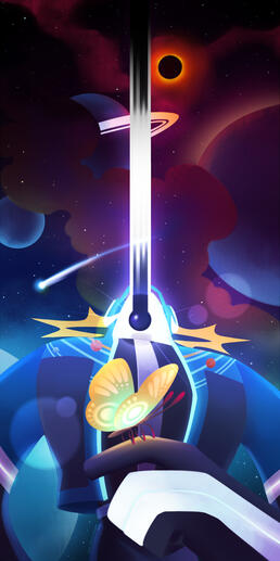 Illustration for Metronomik's game No Straight Roads Illustration for Metronomik's game No Straight Roads