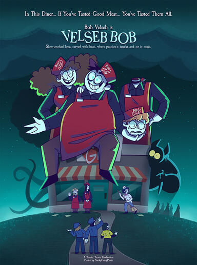 Promotional Halloween poster for the graphic novel Tender Lovin' Cannibal