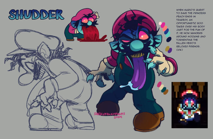 Shudder-Horror Mario Concept