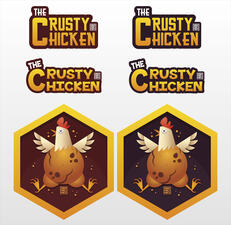 Concept for a fictional fast food chain logo Concept for a fictional fast food chain logo